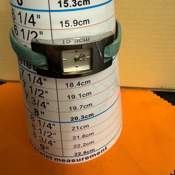 Relic Silver Watch with Green Leather Strap - Picture 6 of 10